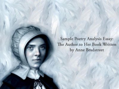 Sample Poetry Analysis Essay: The Author To Her Book Written By Anne ...